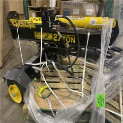 Dallas Location - As-Is Champion Power Equipment 27 Ton 224 cc Gas Wood Log Splitter