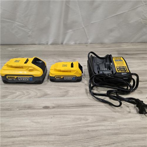 AS-IS Dewalt 20V MAX POWERSTACK Starter Kit (1.7 Ah/5 Ah) - DCBP315-2C