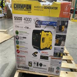 Dallas Location - As-Is Champion Power Equipment 5500/4000-Watt Portable Gasoline Inverter Generator
