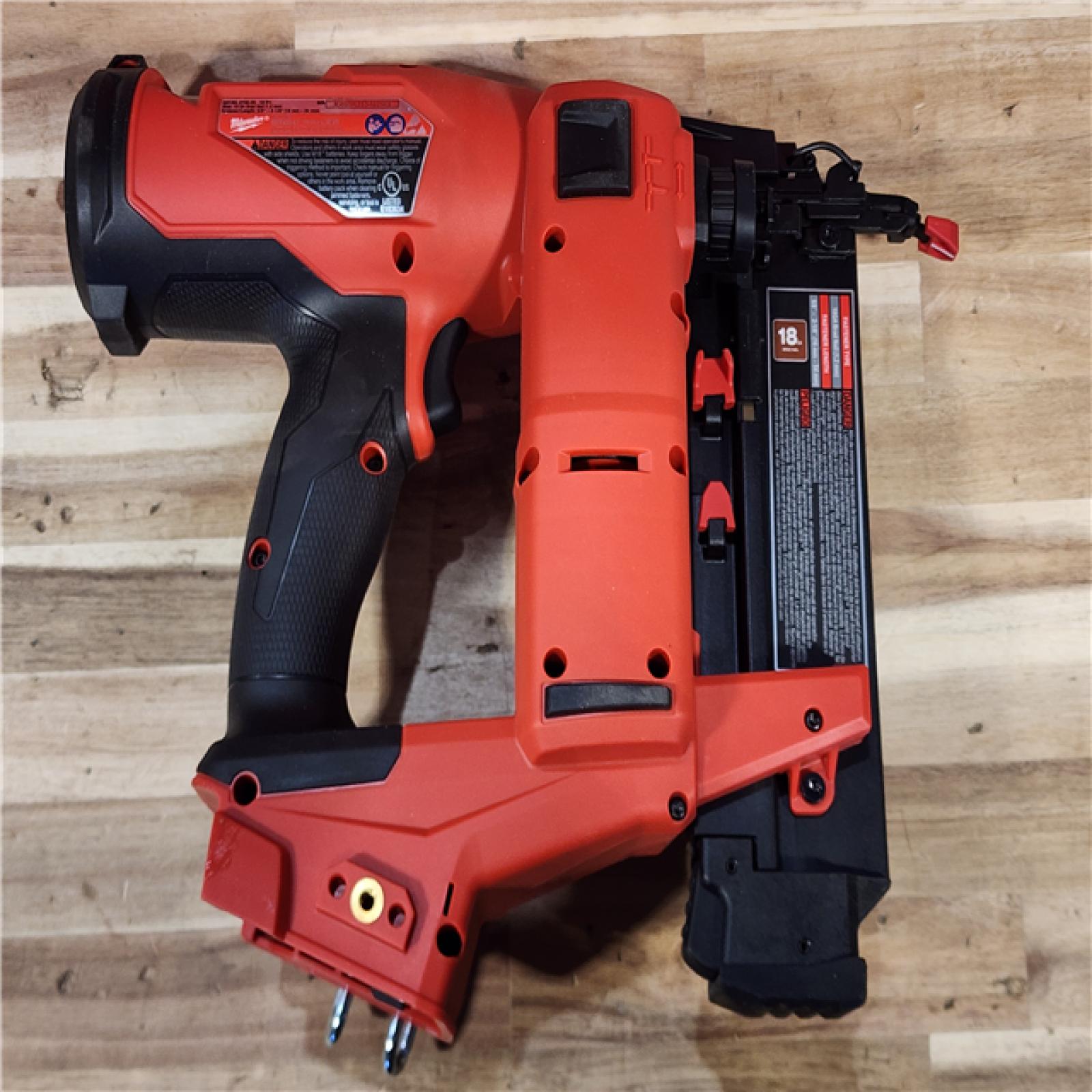 HOUSTON LOCATION - AS-IS Milwaukee  FUEL 18-Volt Lithium-Ion Brushless Cordless Gen II 18-Gauge Brad Nailer (Tool-Only)