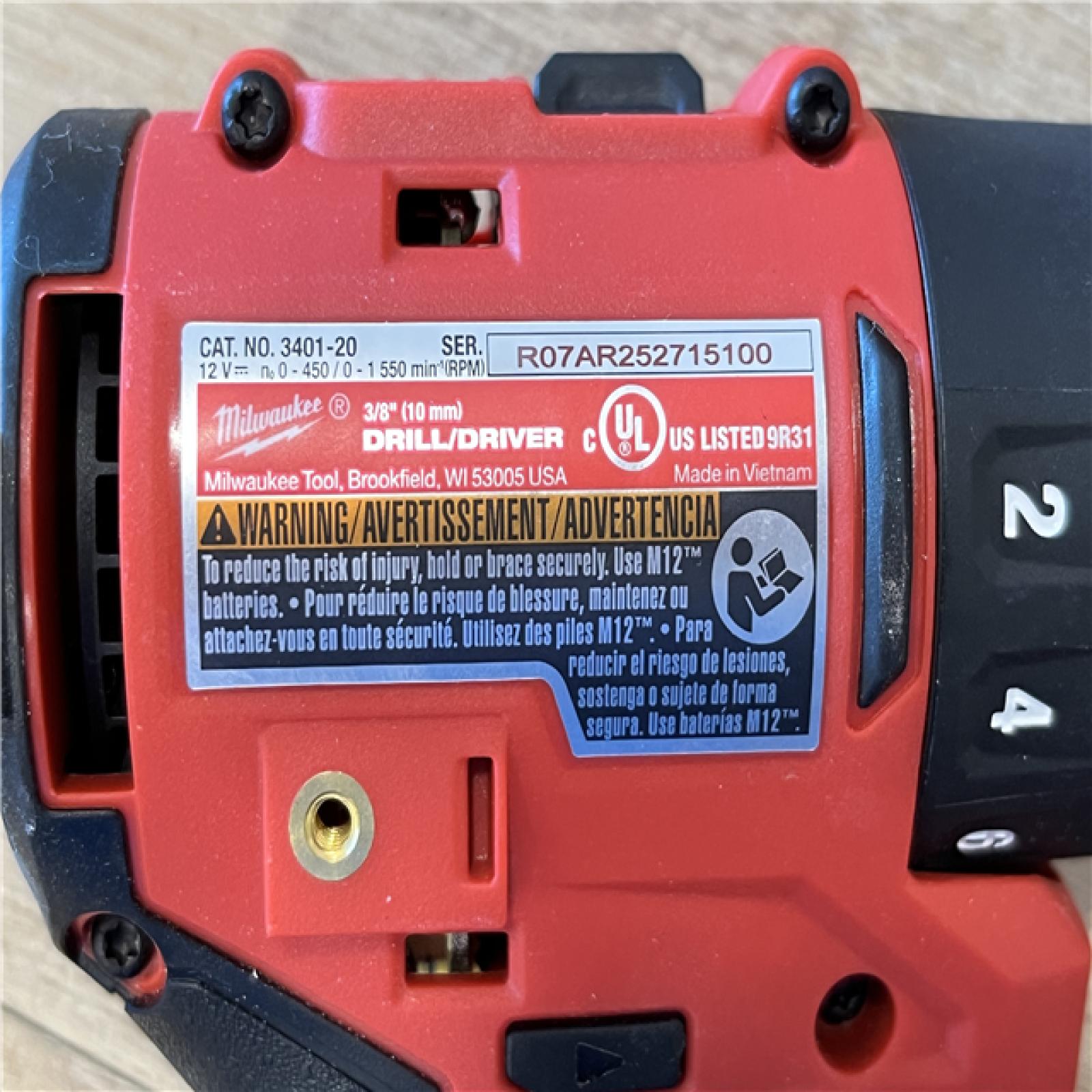 AS-IS Milwaukee 12-Volt Lithium-Ion Brushless Cordless Subcompact Drill and Impact Driver Combo Kit