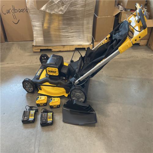 AS-IS - DeWalt 2x20V MAX 21 in. Cordless Battery Powered Self Propelled Lawn Mower Kit