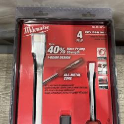 NEW - Milwaukee Pry Bar Set (4-Piece)