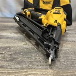 AS-IS DEWALT 20V MAX XR Lithium-Ion Cordless 2-1/2 in. 15-Gauge Finish Nailer Kit