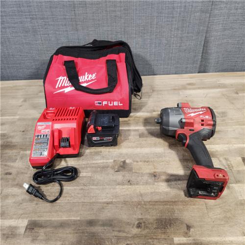 HOUSTON LOCATION - AS-IS Milwaukee M18 1/2 in. Cordless Brushless High Torque Impact Wrench Kit (Battery & Charger)
