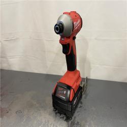 AS-IS - Milwaukee  M18 18-Volt Lithium-Ion Brushless Cordless 1/4 in. Compact Impact Driver Kit