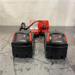 AS-IS- Milwaukee M18 18-Volt Lithium-Ion XC Starter Kit with Two 5.0Ah Batteries and Charger