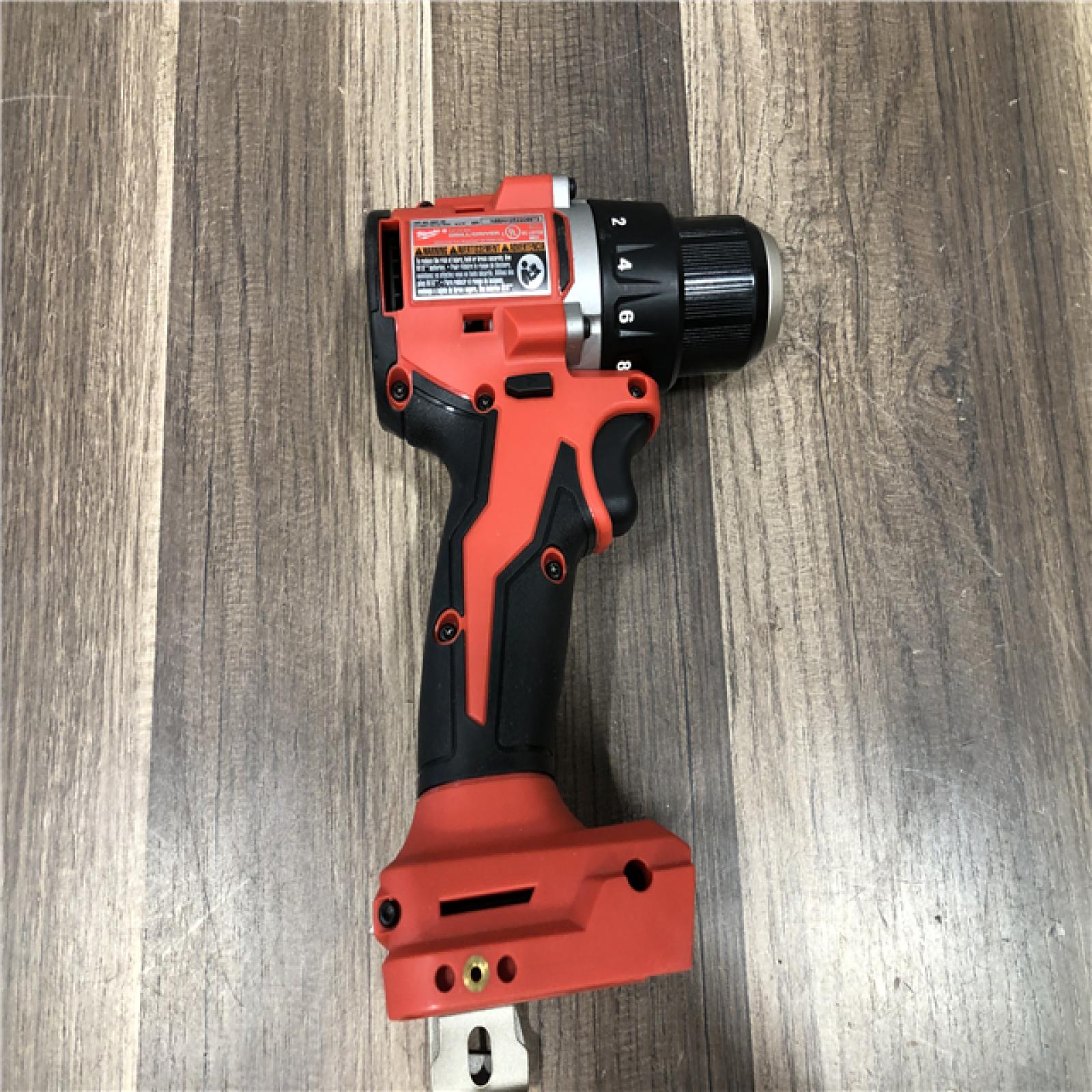 AS-IS Milwaukee 18V Lithium-Ion Brushless Cordless 1/2 in. Compact Drill/Driver (Tool-Only)