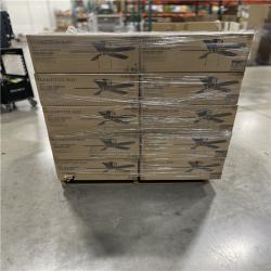 DALLAS LOCATION - Hampton Bay Leroy 42 LED Brushed Nickel Ceiling Fan With Light PALLET-(40 UNITS)