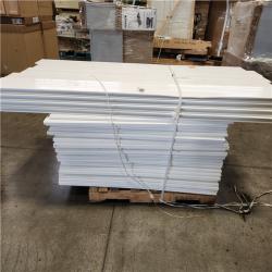Phoenix Location AS-IS Veranda Linden 6 ft. H x 8 ft. W White Privacy Vinyl Fence Panel (Unassembled) Pallet
