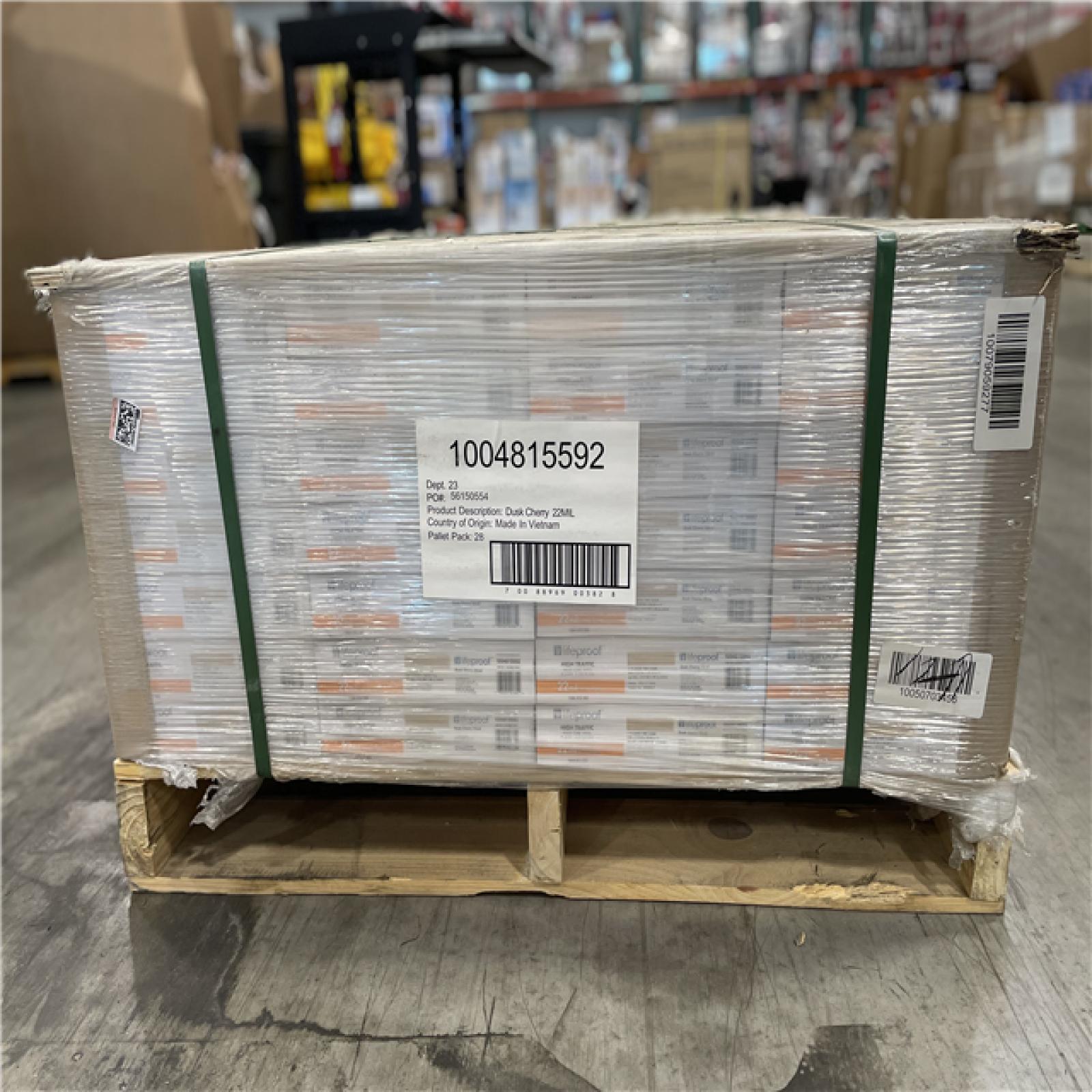 DALLAS LOCATION- LIFEPROOF Dusk Cherry 22 MIL x 8.7 in. W x 48 in. L (20.1 sqft/case) PALLET (28 UNITS)