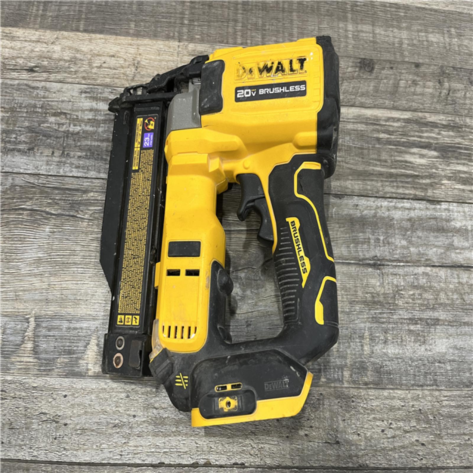 AS-IS DEWALT ATOMIC 20V MAX Lithium Ion Cordless 23 Gauge Pin Nailer (Tool Only)