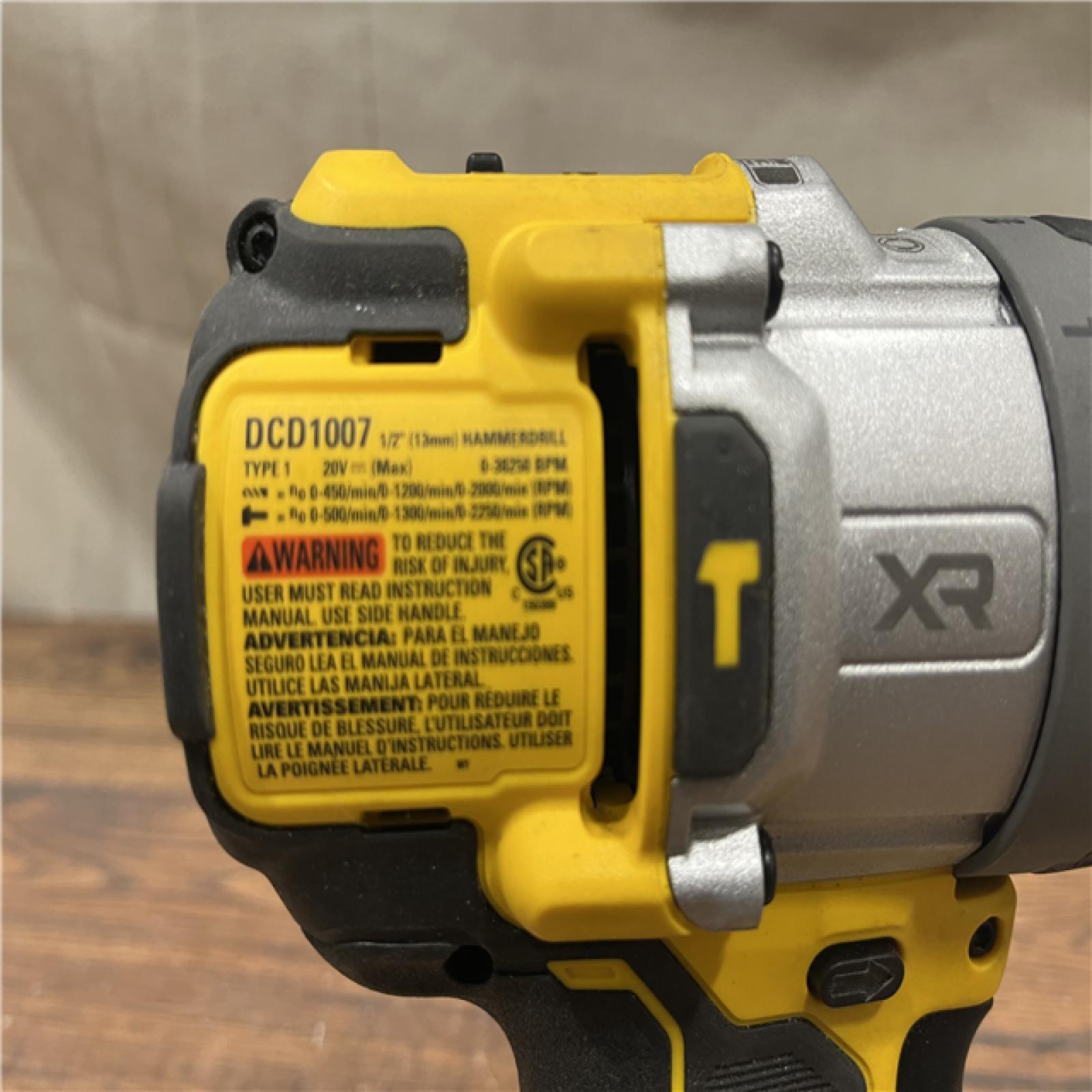 AS-IS DEWALT 20V XR Lithium-Ion Cordless Hammer Drill Kit with 8.0 Ah Battery, Charger and Kit Bag