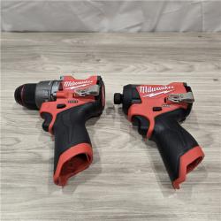 AS-IS Milwaukee 3497-22 12V Brushless Hammer Drill and Impact Driver Combo Kit