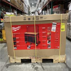 DALLAS LOCATION- AS-IS MILWUAKEE 61 in.11-Drawer/1-Door 22 in. D Mobile Workbench with Sliding Pegboard Back Wall Red/Black