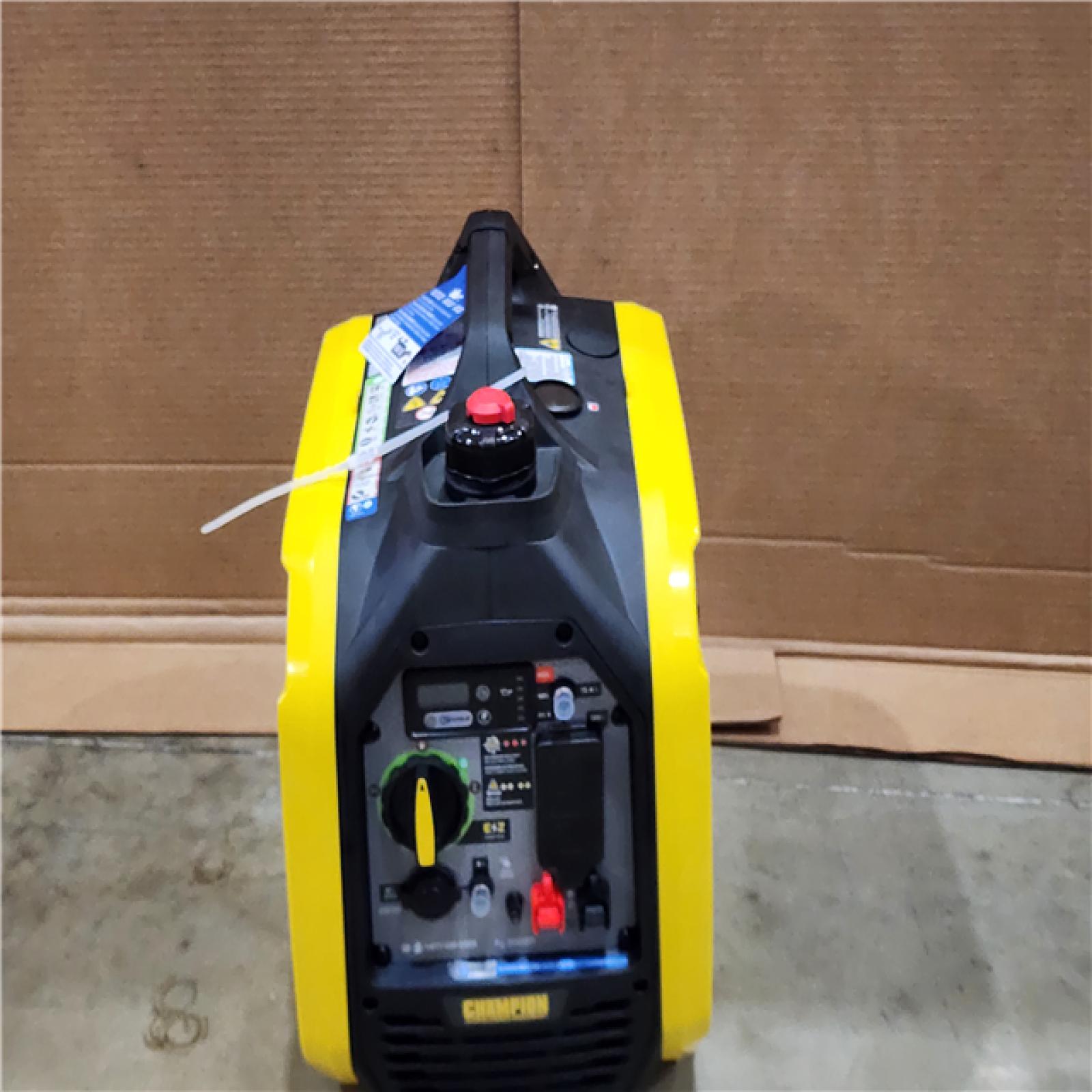 HOUSTON LOCATION - AS-IS (APPEARS LIKE NEW) CHAMPION 2500/1850-Watt Recoil Start Gasoline/Propane Powered Dual Fuel Inverter Generator with Quiet Technology and CO Shield