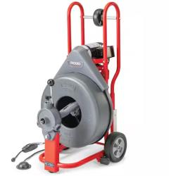 DALLAS LOCATION - RIDGID K-750 Drum Machine Drain Cleaner with C-100 Autofeed 100 ft. x 3/4 in. Cable and 3/4 in. Tool Set