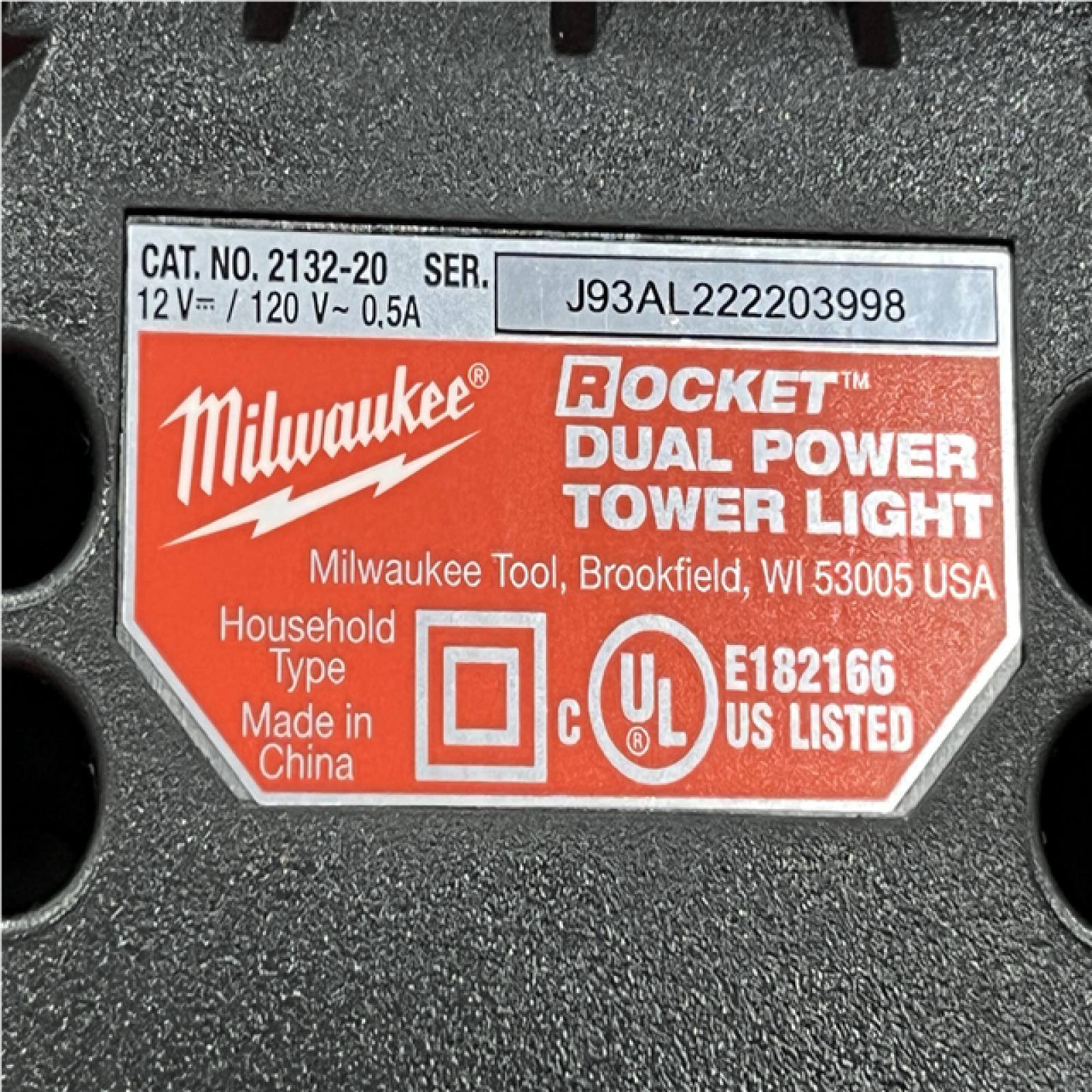 AS-IS Milwaukee 12-Volt Lithium-Ion Cordless 1400 Lumen ROCKET LED Stand Work Light (Tool-Only)