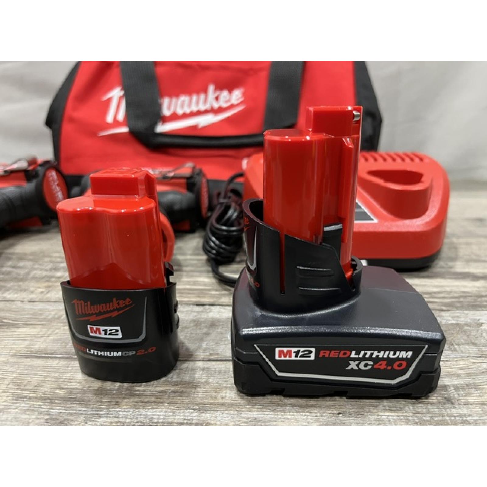 AS-IS Milwaukee FUEL 12-Volt Lithium-Ion Brushless Cordless Hammer Drill and Impact Driver Combo Kit