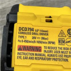 AS-IS DEWALT Atomic 20V Lithium-Ion Cordless Compact 1/2 in. Drill/Driver Kit