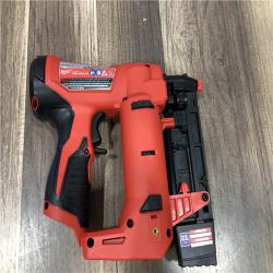 AS-IS Milwaukee 12-Volt 23-Gauge Lithium-Ion Cordless Pin Nailer (Tool-Only)