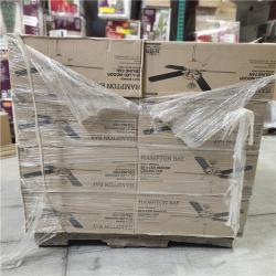 DALLAS LOCATION - Holly Springs 52 in. LED Indoor Brushed Nickel Ceiling Fan with Light Kit PALLET -(24 UNITS)