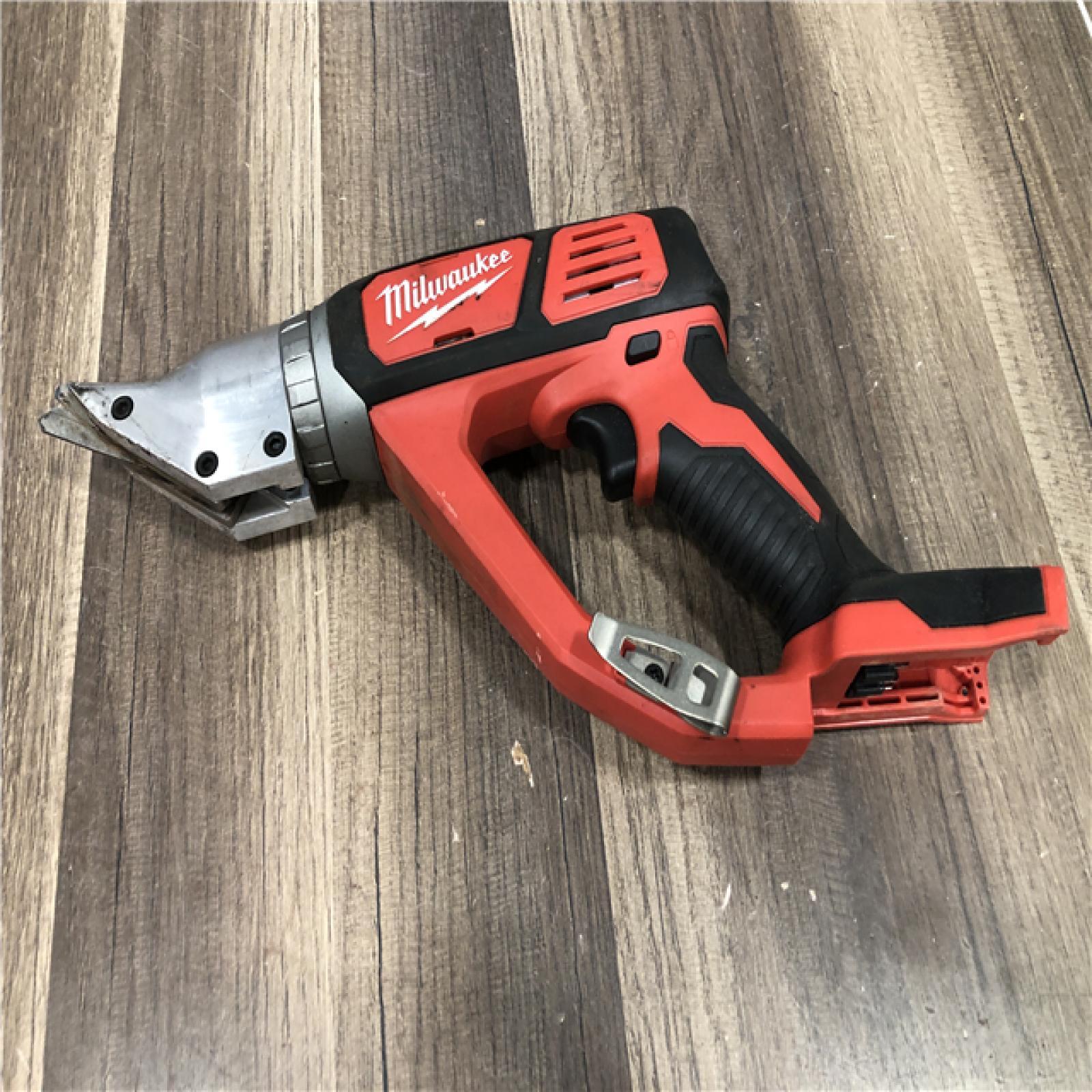 AS-IS Milwaukee  18-Volt Lithium-Ion Cordless 18-Gauge Double Cut Metal Shear (Tool-Only)