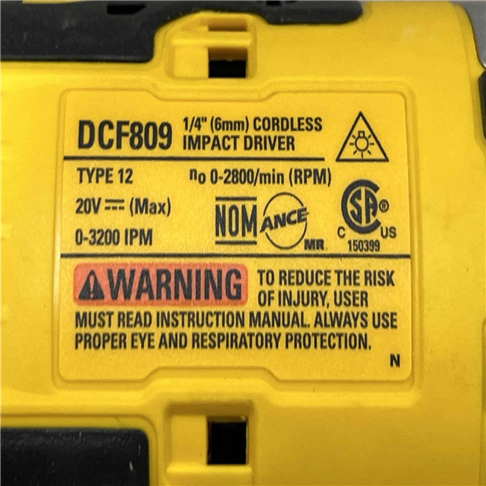 AS-IS DEWALT Atomic 20V Max Lithium-Ion Brushless Cordless Compact 1/4 in. Impact Driver Kit