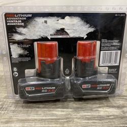 NEW - Milwaukee 12-Volt Lithium-Ion XC Extended Capacity 3.0 Ah Battery Pack (2-Pack)