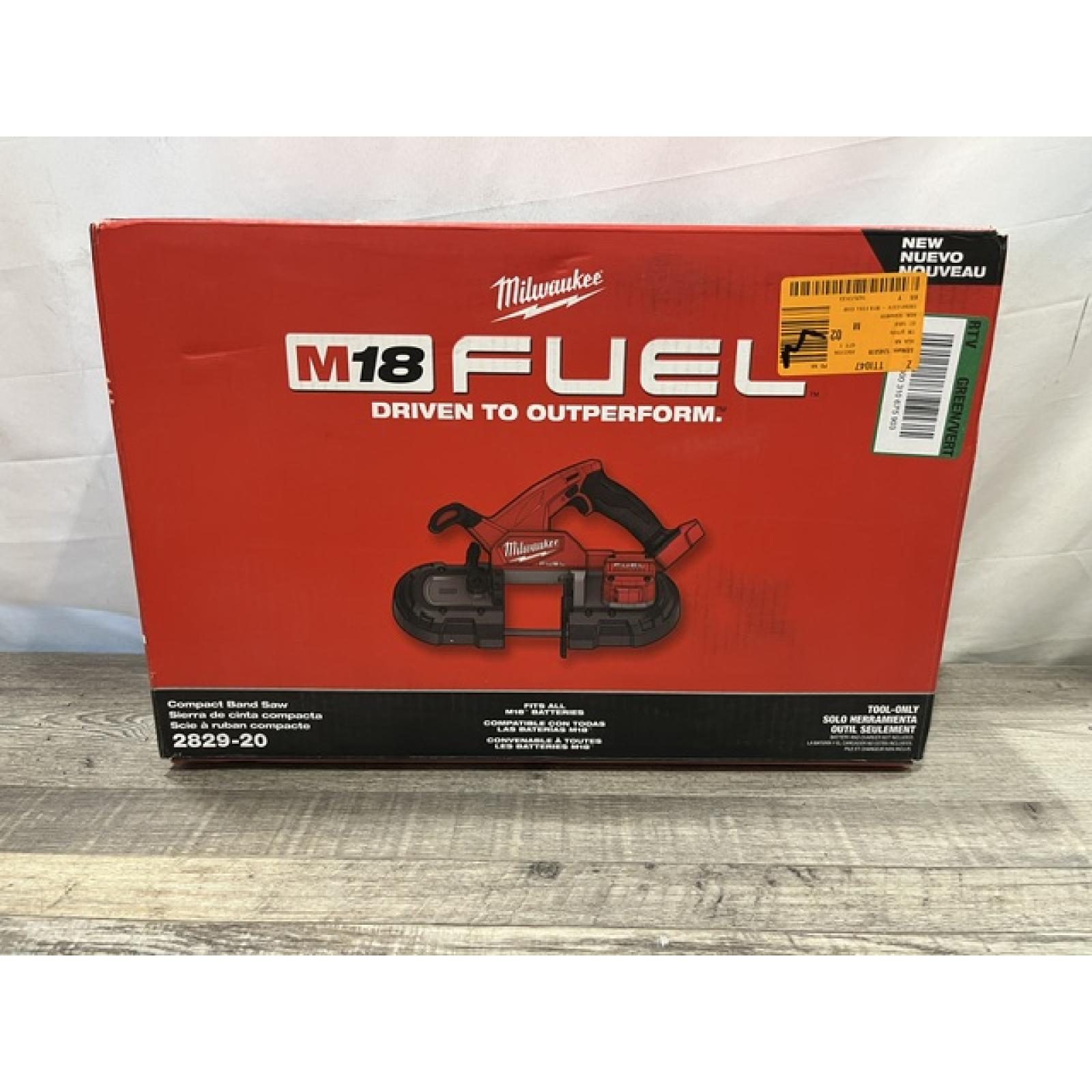 NEW - Milwaukee FUEL 18V Lithium-Ion Brushless Cordless Compact Bandsaw (Tool-Only)