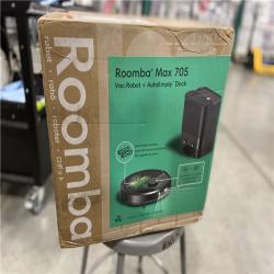 NEW! - iRobot Roomba Max 705 14 in. Robotic Vacuum with Smart Navigation + AutoEmpty Dock in Black