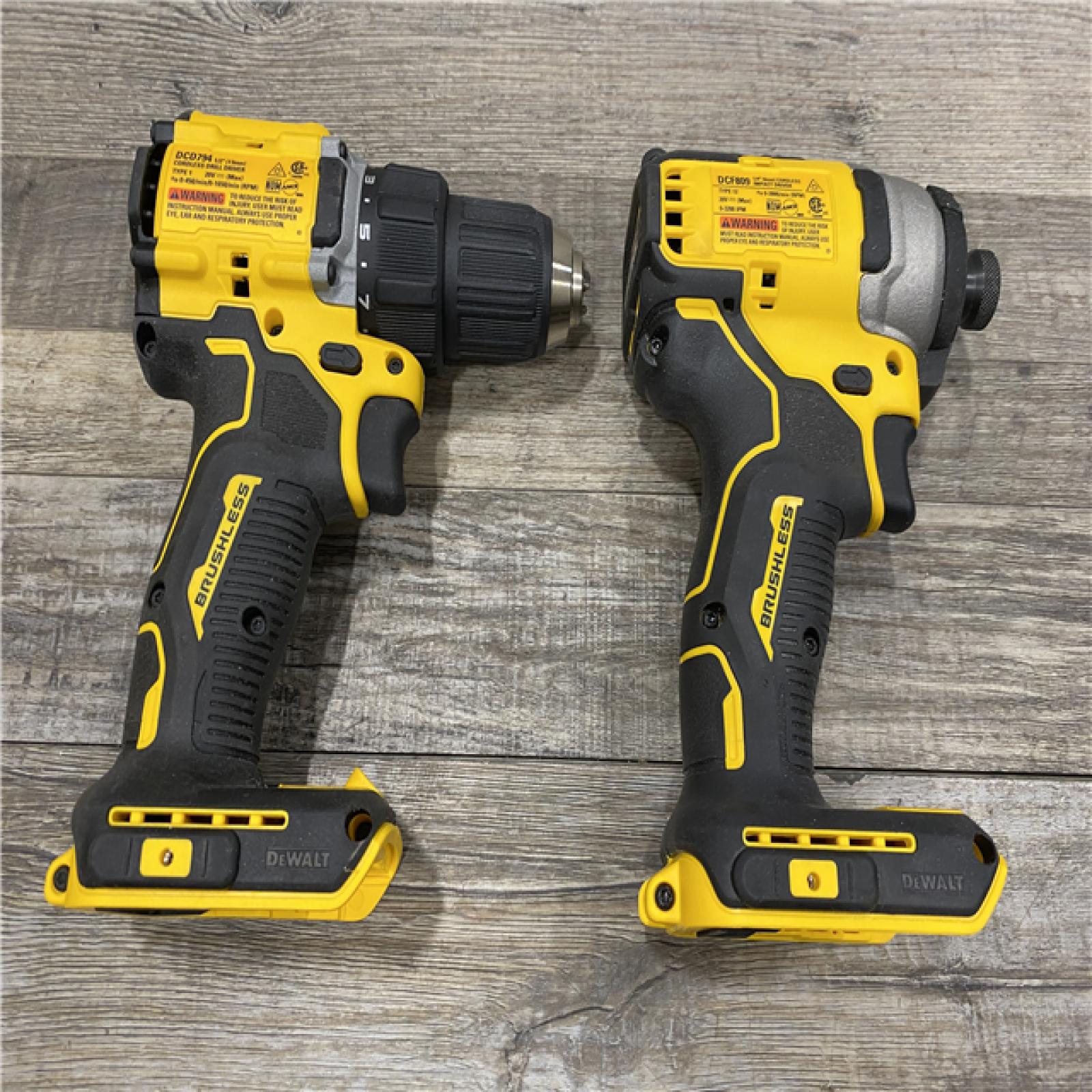 AS-IS DEWALT ATOMIC 20-Volt MAX Lithium-Ion Cordless Combo (2-Tool) Kit