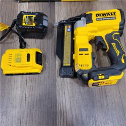 AS-IS DEWALT ATOMIC 20V MAX Lithium Ion Cordless 23 Gauge Pin Nailer Kit with 3.0Ah Battery and Charger