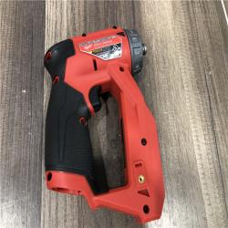 AS-IS Milwaukee FUEL 12V Lithium-Ion Brushless Cordless 4-in-1 Installation 3/8 in. Drill Driver with 4 Tool Head (Tool-Only)