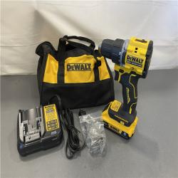 AS-IS -DEWALT ATOMIC COMPACT SERIES 20V MAX* Brushless Cordless 1/2 Drill/Driver Kit