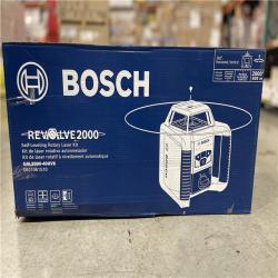 NEW! - Bosch REVOLVE 2 000 ft. Horizontal/Vertical Rotary Laser Self Leveling Complete Kit with Manual Dual Slope