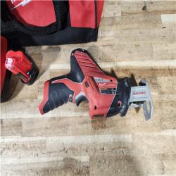 HOUSTON LOCATION - AS - IS Milwaukee M12 12-Volt Lithium-Ion HACKZALL Cordless Reciprocating Saw W/ (1) 1.5Ah Batteries  Charger