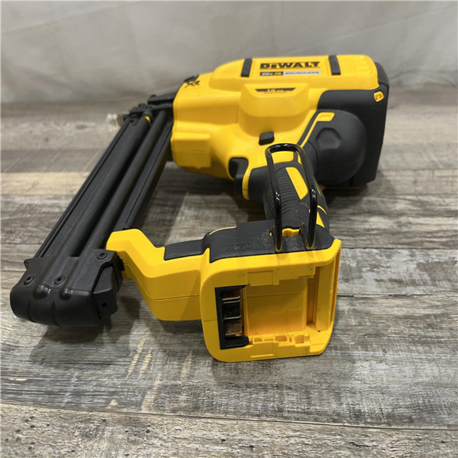 AS-IS DEWALT 20V MAX XR Lithium-Ion Electric Cordless 18-Gauge Brad Nailer (Tool Only)