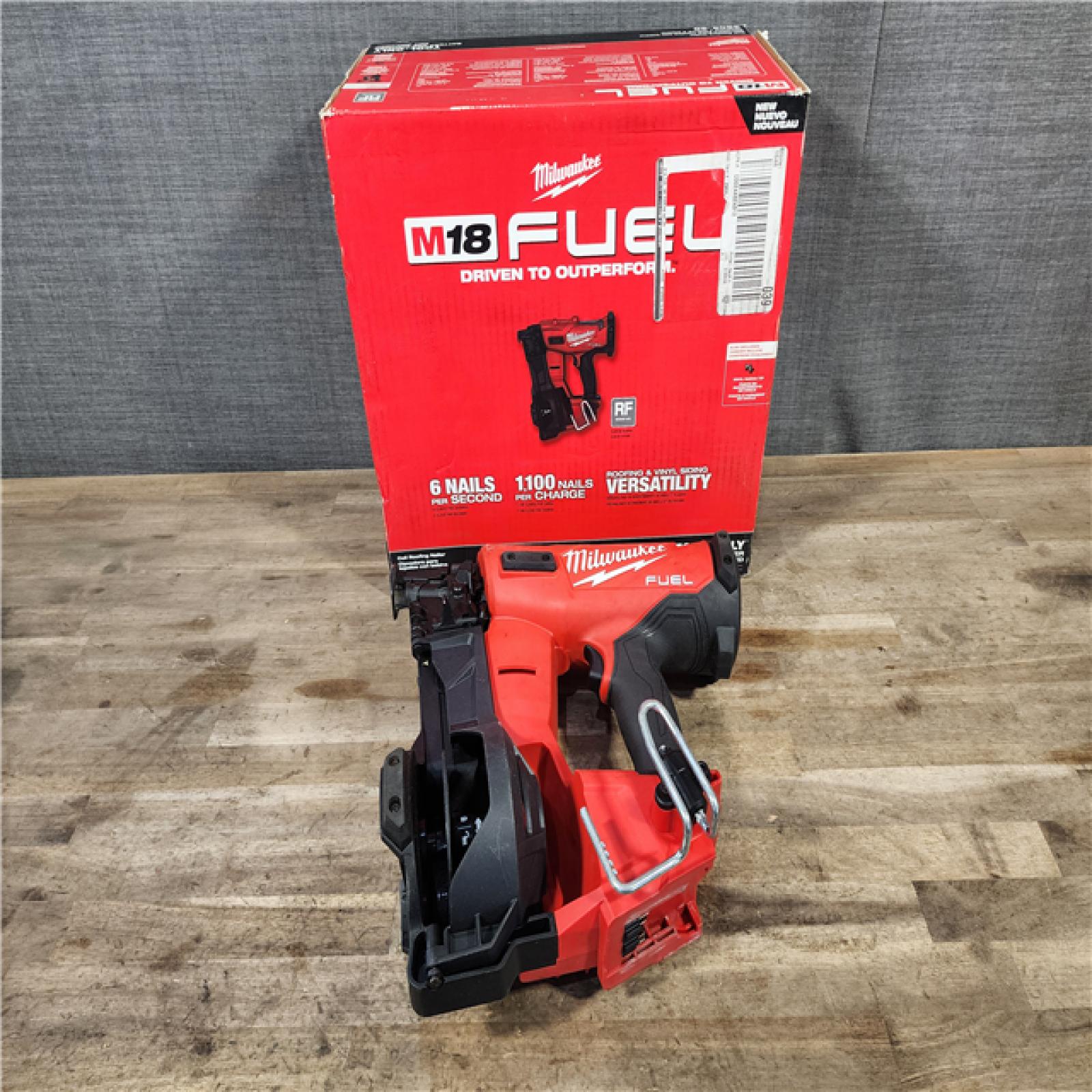 HOUSTON LOCATION - AS-IS Milwaukee M18 FUEL 18-Volt Lithium-Ion Brushless Cordless Coil Roofing Nailer (Tool Only)