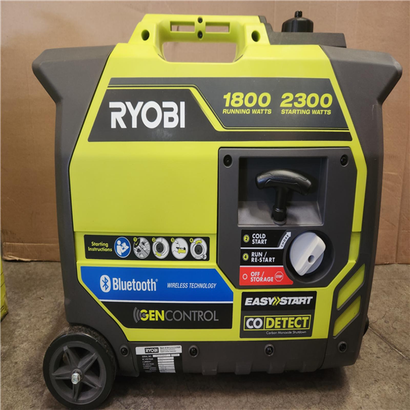 Phoenix NEW RYOBI 2 300-Watt Recoil Start Bluetooth Super Quiet Gasoline Powered Digital Inverter Generator with CO Shutdown Sensor
