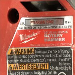 AS-IS Milwaukee FUEL 18V Lithium-Ion Brushless Cordless 5/8 in. SDS-Plus Rotary Hammer (Tool-Only)