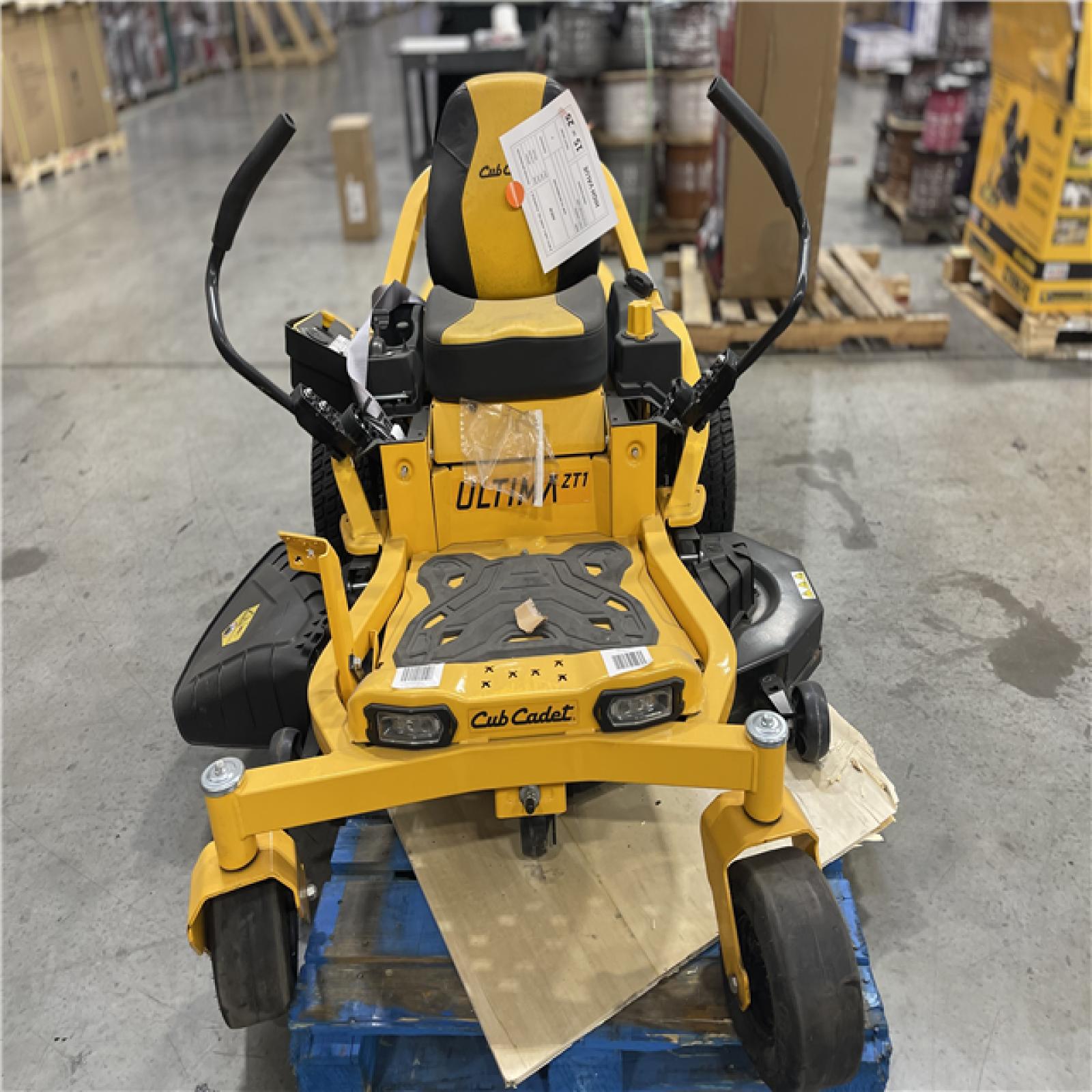 DALLAS LOCATION -LIKE NEW! Cub Cadet Ultima ZT1 50 in. Fabricated Deck 23HP V-Twin Kawasaki FR Series Engine Dual Hydro Drive Gas Zero Turn Riding Lawn Mower