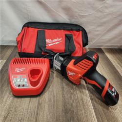AS-IS- Milwaukee 12V 1.5Ah Cordless Straight Handle Reciprocating Saw Kit
