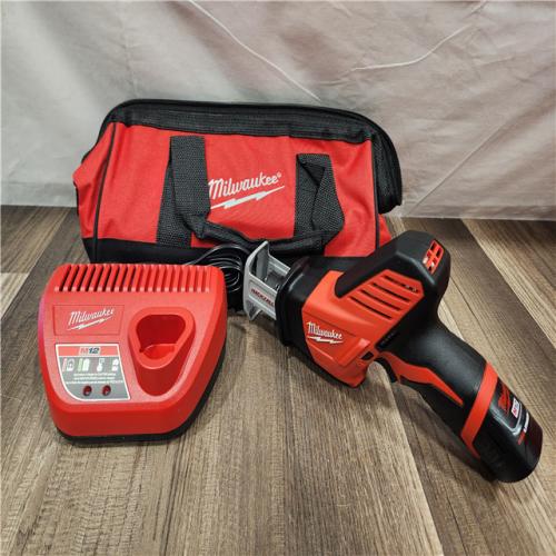 AS-IS- Milwaukee 12V 1.5Ah Cordless Straight Handle Reciprocating Saw Kit