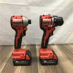 AS-IS Milwaukee 18V Lithium-Ion Brushless Cordless Compact Drill/Impact Combo Kit
