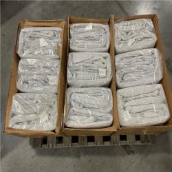 DALLAS LOCATION-NEW! THRESHOLD King Diamond Stitch Cotton Linen Quilt Light Gray   Midweight Coverlet PALLET-( 9 UNITS)