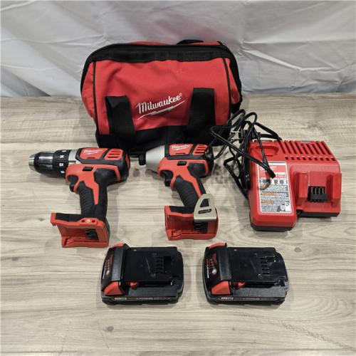 LIKE NEW! - Milwaukee 18V Cordless Brushed 2-Tool Drill/Driver and Impact Driver Kit