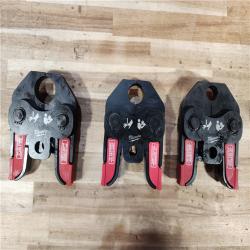 HOUSTON LOCATION - AS-IS Milwaukee 18V Lithium-Ion Cordless Short Throw Press Tool with 3 PEX Crimp Jaws Kit