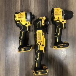 AS-IS DEWALT ATOMIC 20-Volt Lithium-Ion Cordless Brushless (4-Tool) Combo Kit