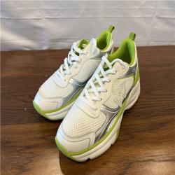 NEW! Stuart Weitzman Trainer Sneakers - White/Green - SZ 11